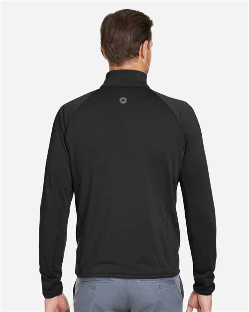 Marmot M15381 Men's Leconte Half-Zip Pullover - Black - model back