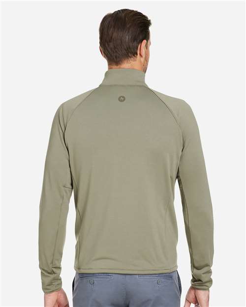 Marmot M15381 Men's Leconte Half-Zip Pullover - Vetiver - model back