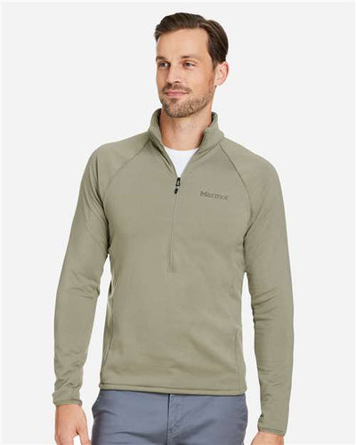 Marmot M15381 Men's Leconte Half-Zip Pullover - Vetiver - model front