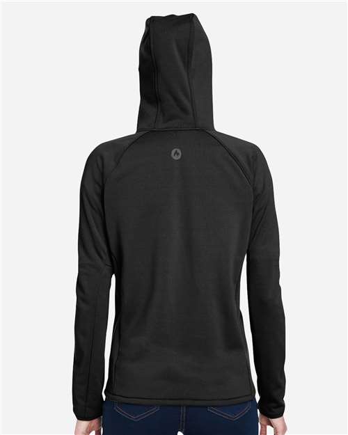 Marmot M15393 Women's Leconte Full Zip Hooded Jacket - Black - model back