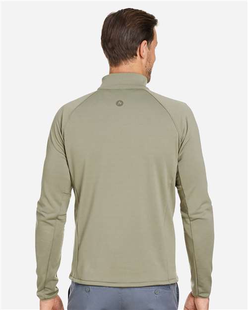 Marmot M15382 Men's Leconte Fleece Jacket - Vetiver - model back