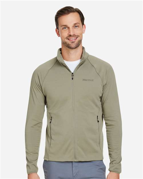 Marmot M15382 Men's Leconte Fleece Jacket - Vetiver - model front