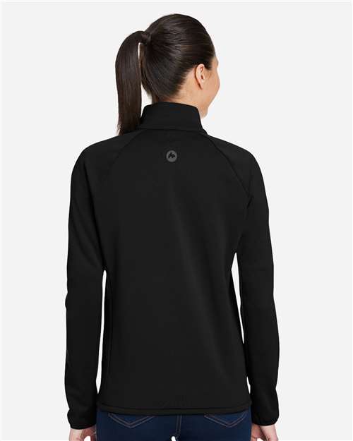 Marmot M15391 Women's Leconte Half-Zip Pullover - Black - model back
