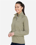 Marmot M15391 Women's Leconte Half-Zip Pullover - Vetiver - model side