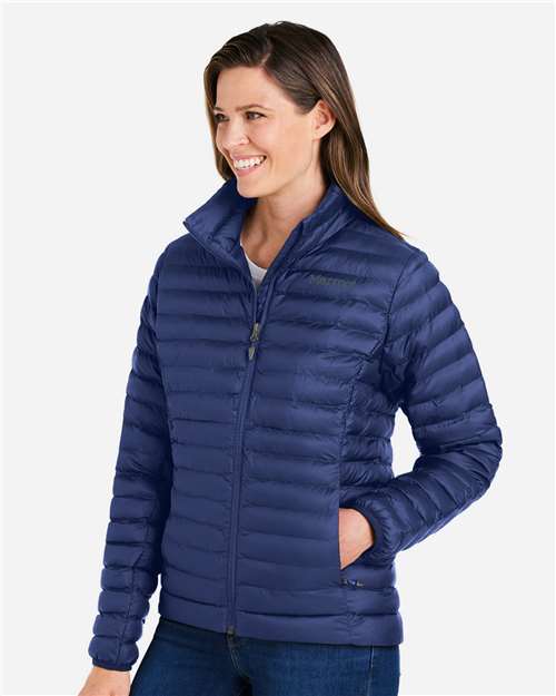 Marmot M15870 Women's Echo Featherless Jacket - Arctic Navy - model side