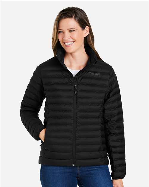 Marmot M15870 Women's Echo Featherless Jacket - Black - model front
