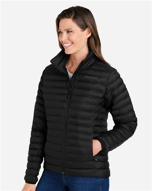 Marmot M15870 Women's Echo Featherless Jacket - Black - model side