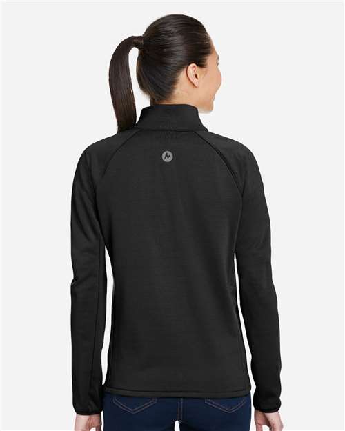 Marmot M15392 Women's Leconte Fleece Jacket - Black - model back
