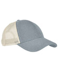 econscious EC7093 Structured Hemp Trucker Cap - Charcoal/ Oyster - front