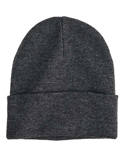 econscious EC7045 Base Camp Beanie - Heather Grey - front