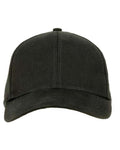 econscious EC7025 Structured Six-Panel Baseball Cap - Black - front