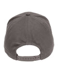 econscious EC7025 Structured Six-Panel Baseball Cap - Charcoal - back