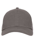 econscious EC7025 Structured Six-Panel Baseball Cap - Charcoal - front
