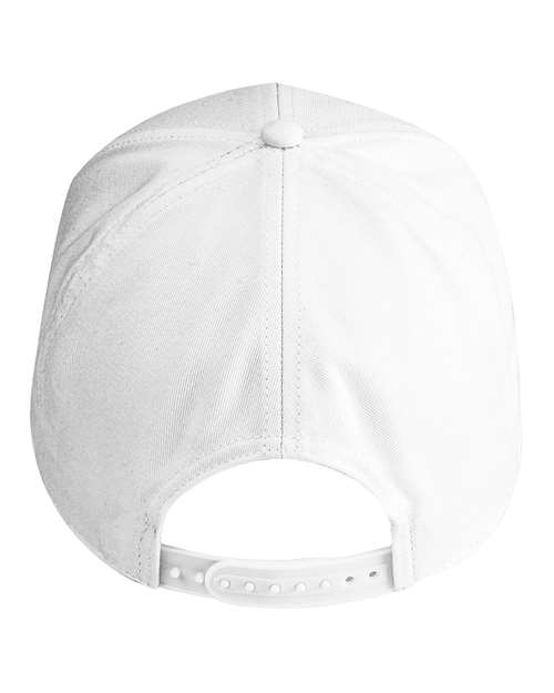 econscious EC7025 Structured Six-Panel Baseball Cap - White - back