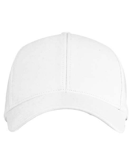 econscious EC7025 Structured Six-Panel Baseball Cap - White - front