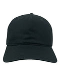 econscious EC7087 Unstructured Five-Panel Baseball Cap - Black - front