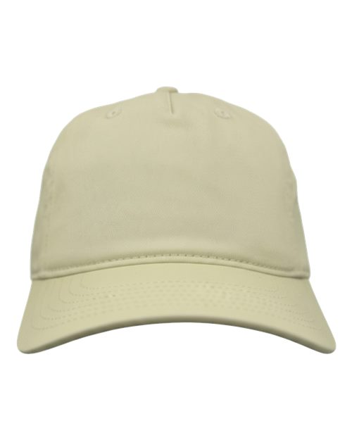 econscious EC7087 Unstructured Five-Panel Baseball Cap - Oyster - front