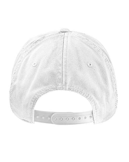 econscious EC7087 Unstructured Five-Panel Baseball Cap - White - back