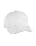 econscious EC7087 Unstructured Five-Panel Baseball Cap - White - side