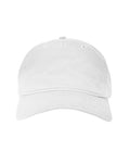 econscious EC7087 Unstructured Five-Panel Baseball Cap - White - front