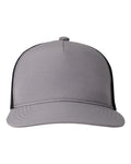 Big Accessories BA708 Bend Foam Trucker Cap - Dark Grey/ Black - front