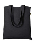 econscious EC8060 Hemp Simplicity Tote - Black - front