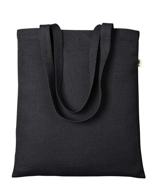 econscious EC8060 Hemp Simplicity Tote - Black - front