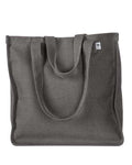 econscious EC8015 Hemp Market Tote - Charcoal - front