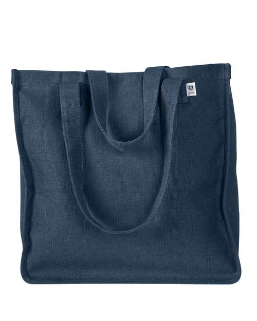 econscious EC8015 Hemp Market Tote - Navy - front