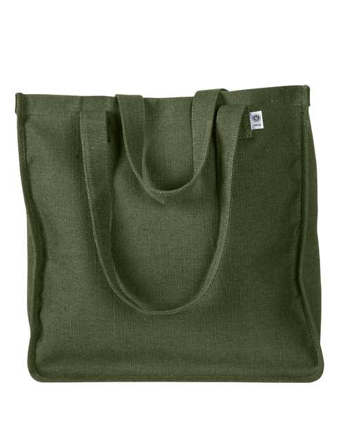 econscious EC8015 Hemp Market Tote - Olive - front
