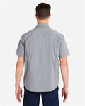 HUK H150183 Men's Creekbed Short Sleeve Shirt - Night Owl - model back