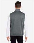 HUK H130099 Men's Coldfront+ Vest - Volcanic Ash Heather - model back