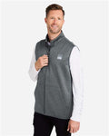 HUK H130099 Men's Coldfront+ Vest - Volcanic Ash Heather - model side
