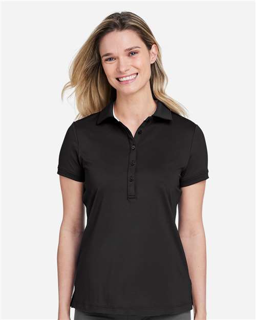 Fairway & Greene M32232 Women's Claire Tech Polo - Black - model front
