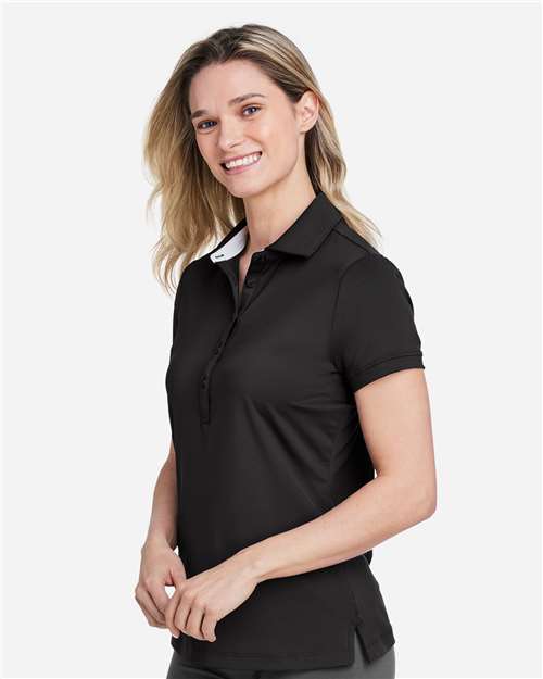 Fairway & Greene M32232 Women's Claire Tech Polo - Black - model side