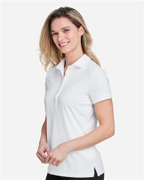 Fairway & Greene M32232 Women's Claire Tech Polo - White - model side
