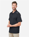 HUK H12L005 Men's LoPro Solid Performance Polo - Black - model side
