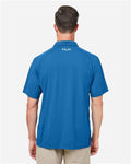 HUK H12L005 Men's LoPro Solid Performance Polo - Set Sail - model back