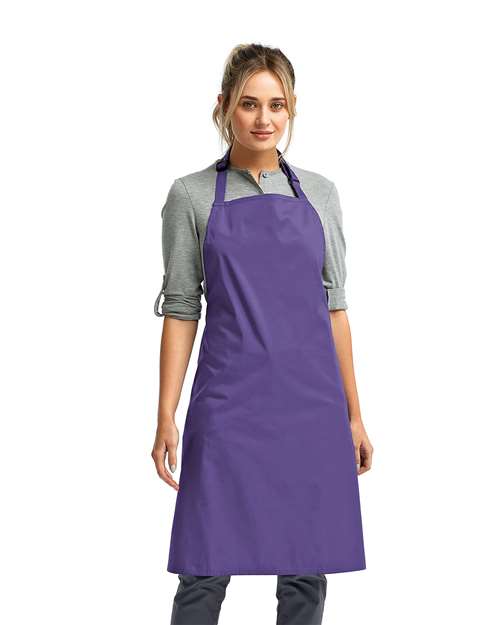 Artisan Collection by Reprime RP150 Recycled Bib Apron - Purple - model front