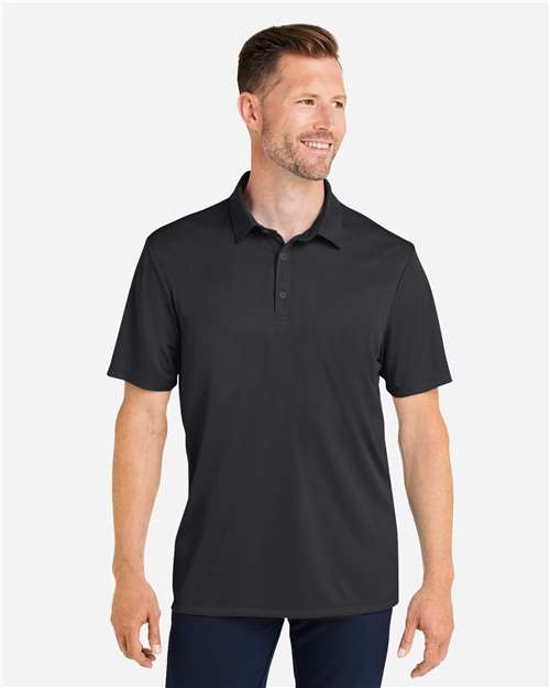 HUK H120558 Men's Pursuit Performance Polo - Black - model front
