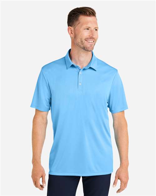 HUK H120558 Men's Pursuit Performance Polo - Marolina Blue - model front