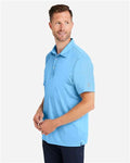 HUK H120558 Men's Pursuit Performance Polo - Marolina Blue - model side