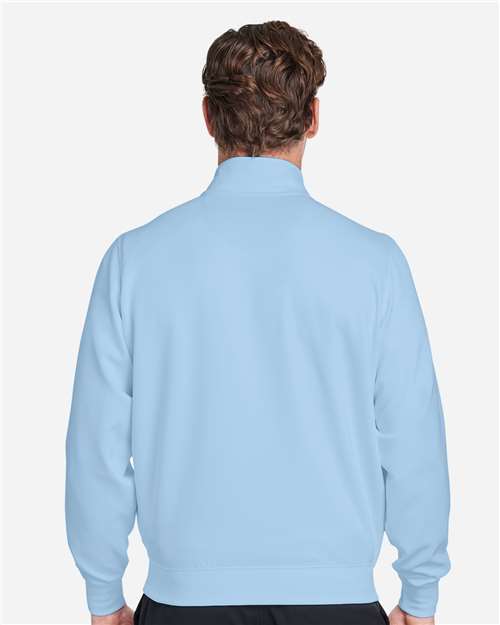 Fairway & Greene C11512 Men's Caves Tech Quarter-Zip Pullover - Bluff - model back