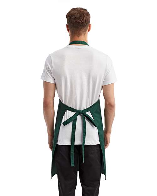 Artisan Collection by Reprime RP154 Recycled Pocket Bib Apron - Bottle - model back