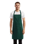 Artisan Collection by Reprime RP154 Recycled Pocket Bib Apron - Bottle - model front