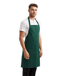 Artisan Collection by Reprime RP154 Recycled Pocket Bib Apron - Bottle - model side