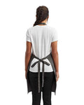 Artisan Collection by Reprime RP154 Recycled Pocket Bib Apron - Dark Grey - model back