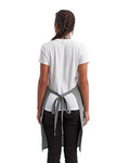 Artisan Collection by Reprime RP154 Recycled Pocket Bib Apron - Grey Denim - model back