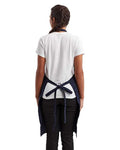 Artisan Collection by Reprime RP154 Recycled Pocket Bib Apron - Navy - model back