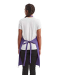 Artisan Collection by Reprime RP154 Recycled Pocket Bib Apron - Purple - model back
